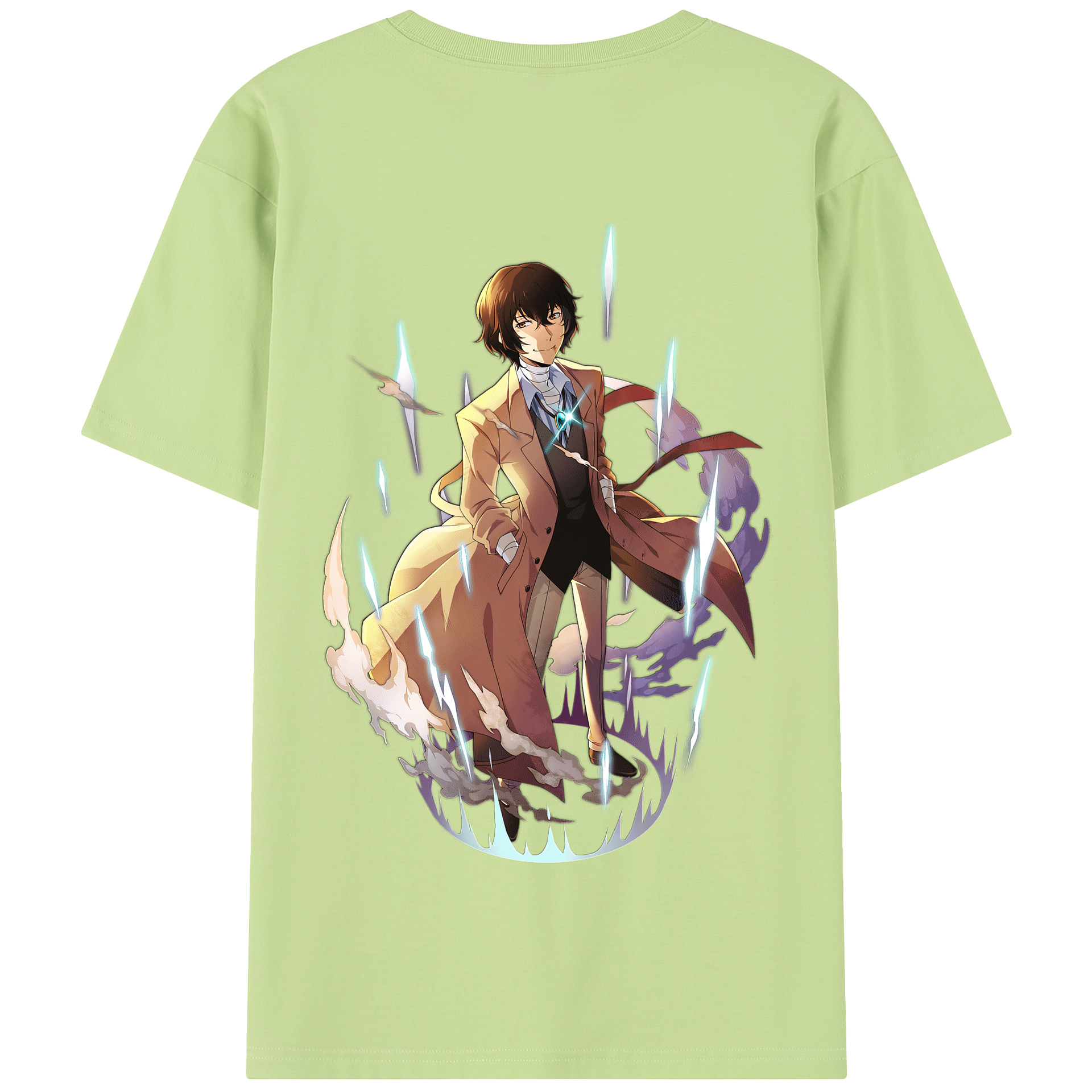 （画像用） 文豪ストレイドッグス Bungo Stray Dogs 綿100％半袖Tシャツ（背面プリント）